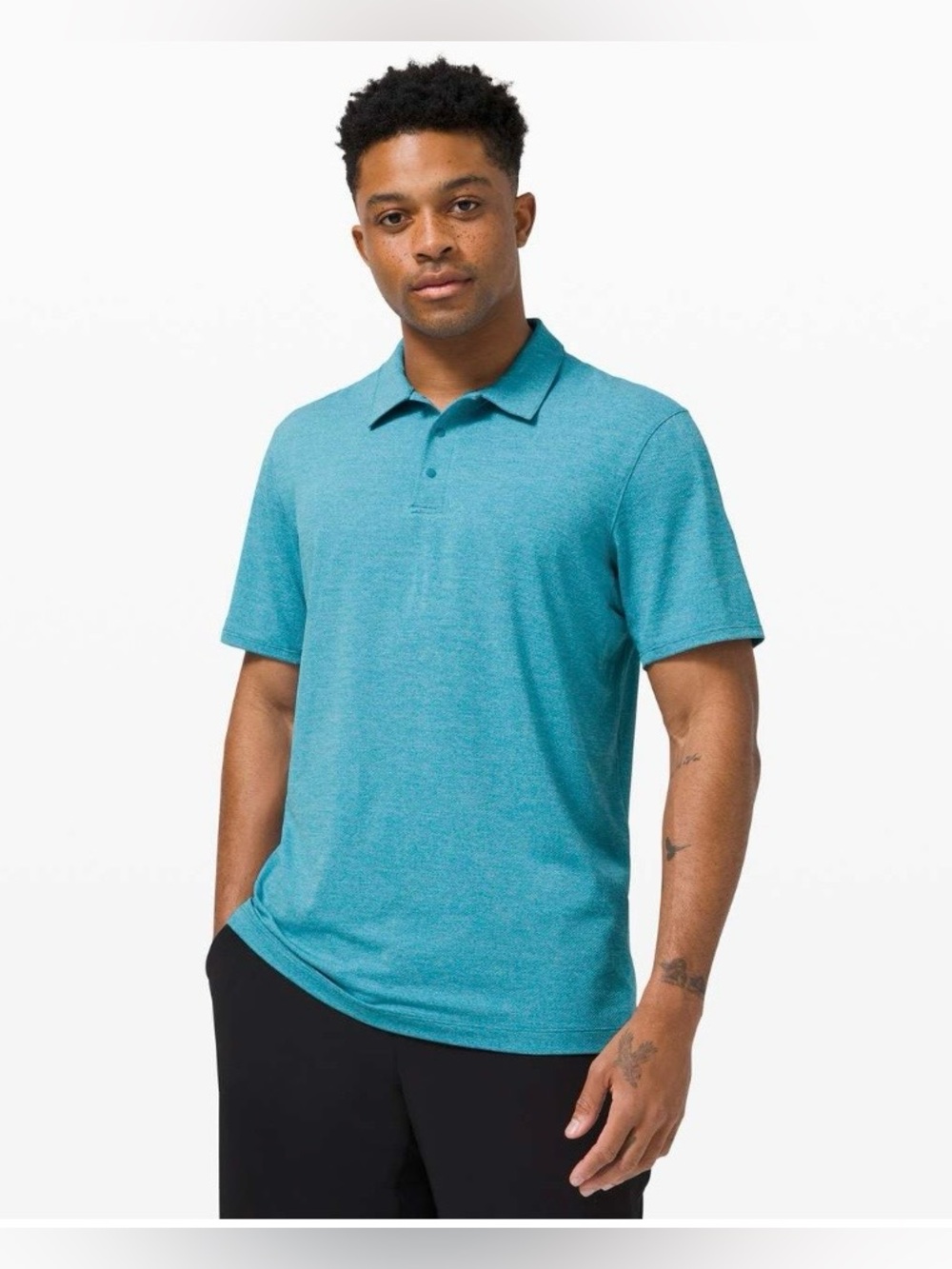 Lululemon Snap Front Performance Short Sleeve Polo